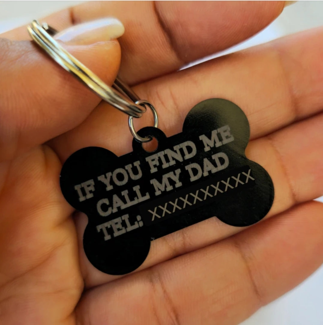 Custom double - sided pet tag