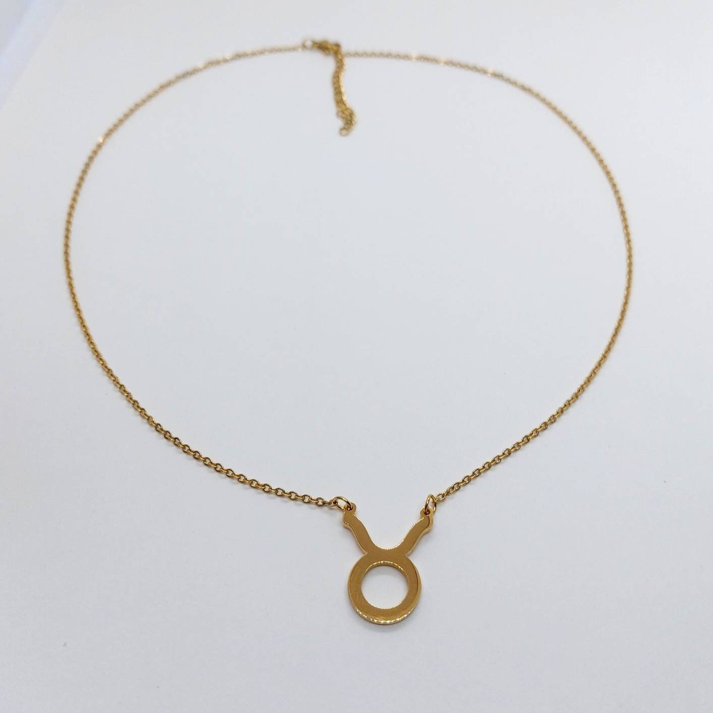 Taurus jewelry , taurus necklace , zodiac necklace , gold zodiac necklace , taurus zodiac necklace , gold filled necklace , taurus pendant