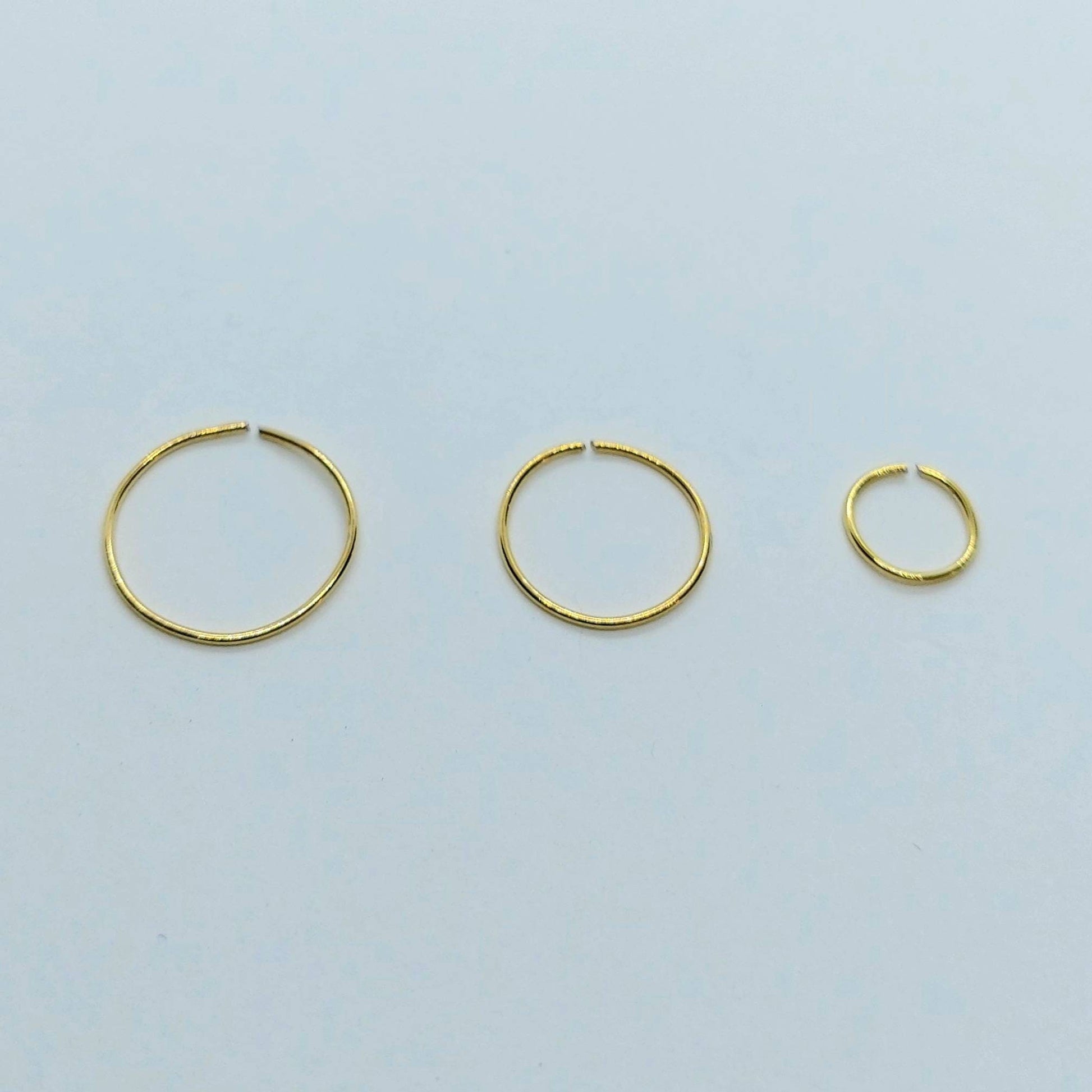 Nose rings 925 silver , tiny gold hoops , small hoop earrings , catrilage earrings , nose hoops , gold hoop earrings , ear hugger hoops