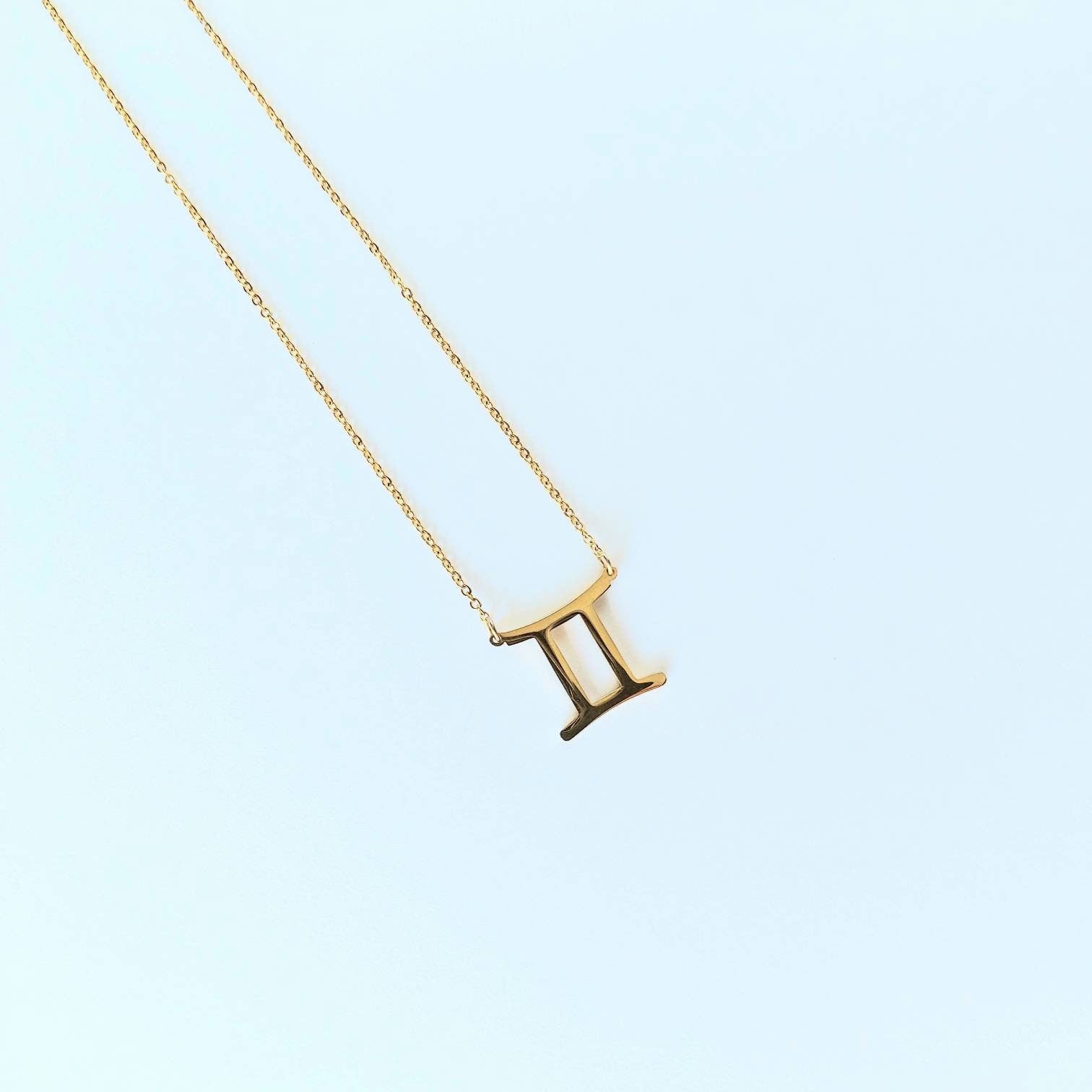 Gemini jewelry , gemini necklace , zodiac necklace , gold zodiac necklace , gemini zodiac necklace , gold filled necklace , gemini pendant