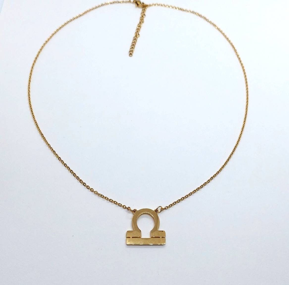 Libra jewelry , libra chain necklace , libra gold necklace , gold zodiac necklace , libra zodiac necklace , libra pendant , libra necklace