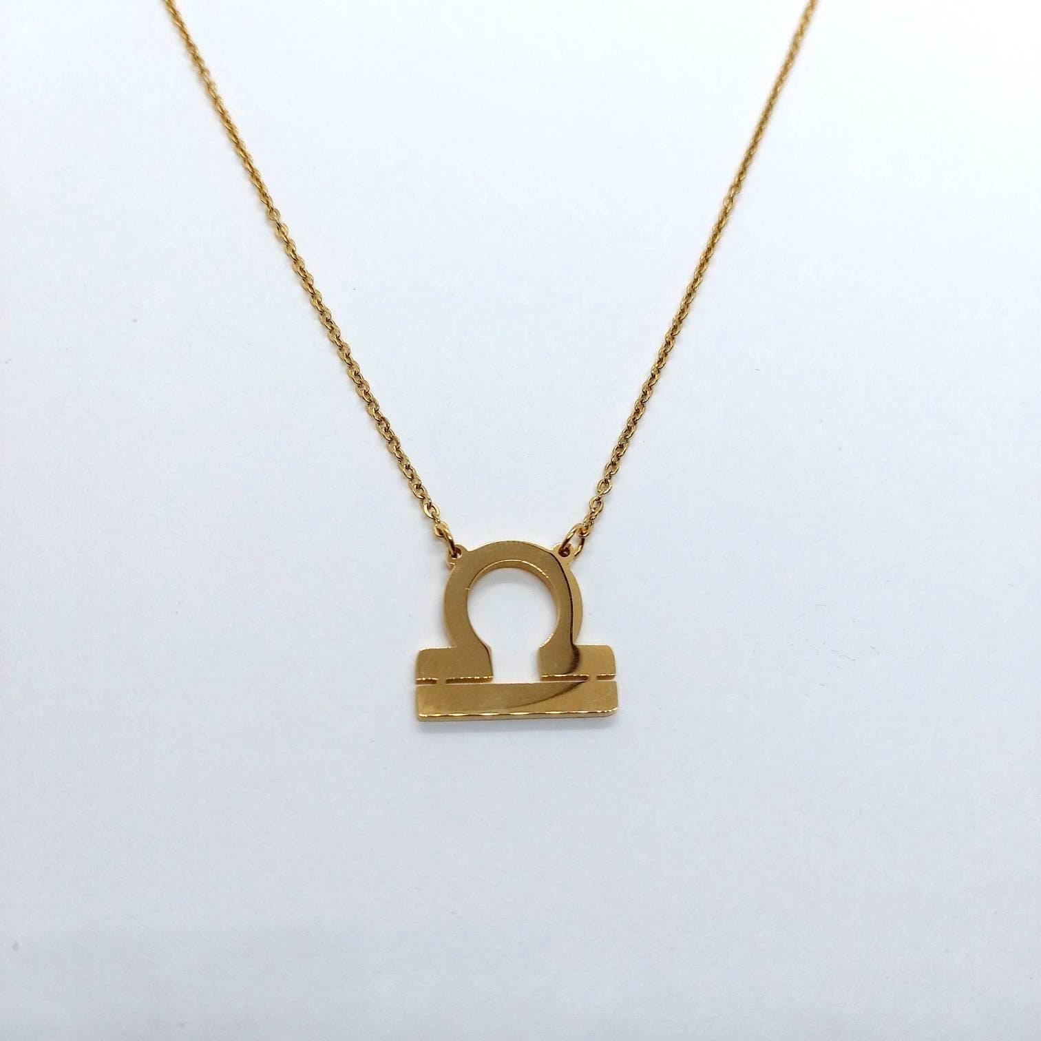 Libra jewelry , libra chain necklace , libra gold necklace , gold zodiac necklace , libra zodiac necklace , libra pendant , libra necklace