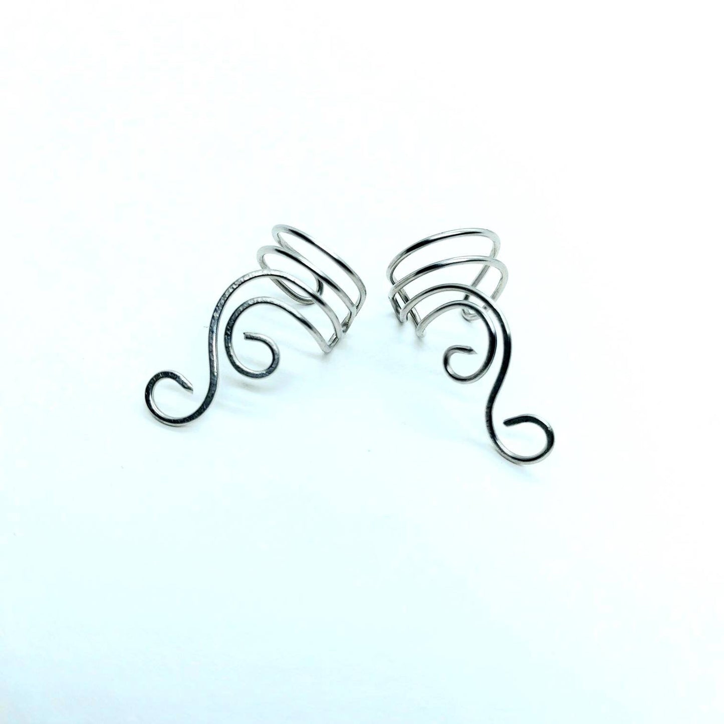 Catrilage earrings , ear cuff no piercing , ear huggies , wire gold earrings , ear climbers , ear wraps , huggie earrings , gold cuff