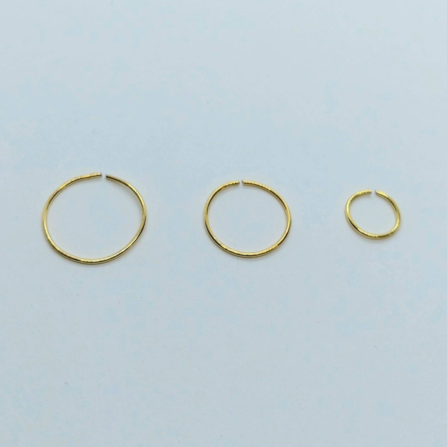 Nose rings 925 silver , tiny gold hoops , small hoop earrings , catrilage earrings , nose hoops , gold hoop earrings , ear hugger hoops