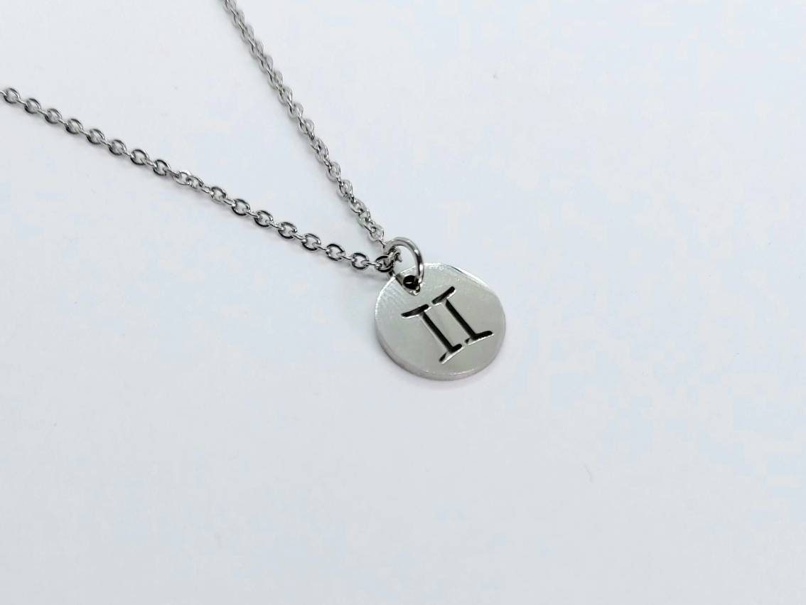 Zodiac necklace , zodiac jewelry , silver zodiac necklace , zodiac necklace , star sign necklace ,zodiac pendant , astrology necklace