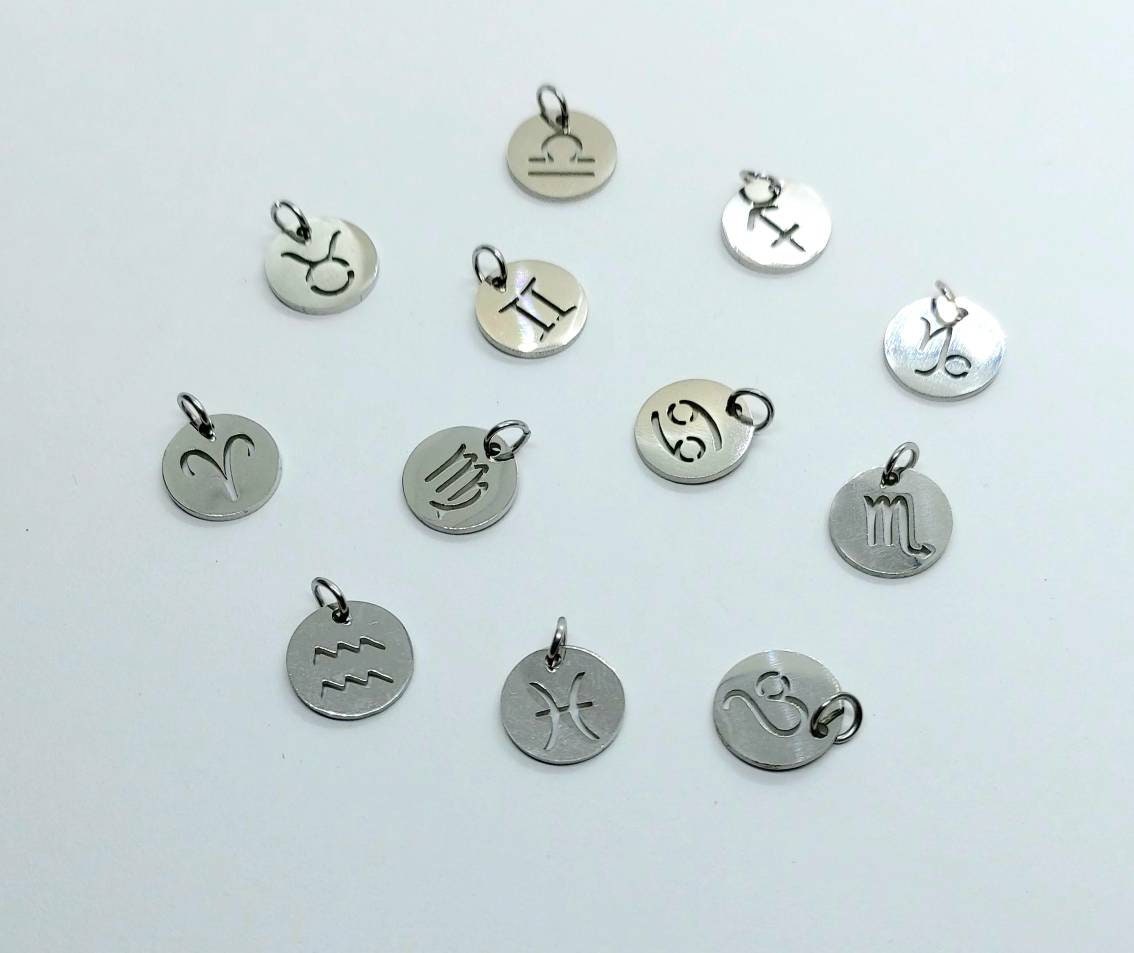 Zodiac necklace , zodiac jewelry , silver zodiac necklace , zodiac necklace , star sign necklace ,zodiac pendant , astrology necklace