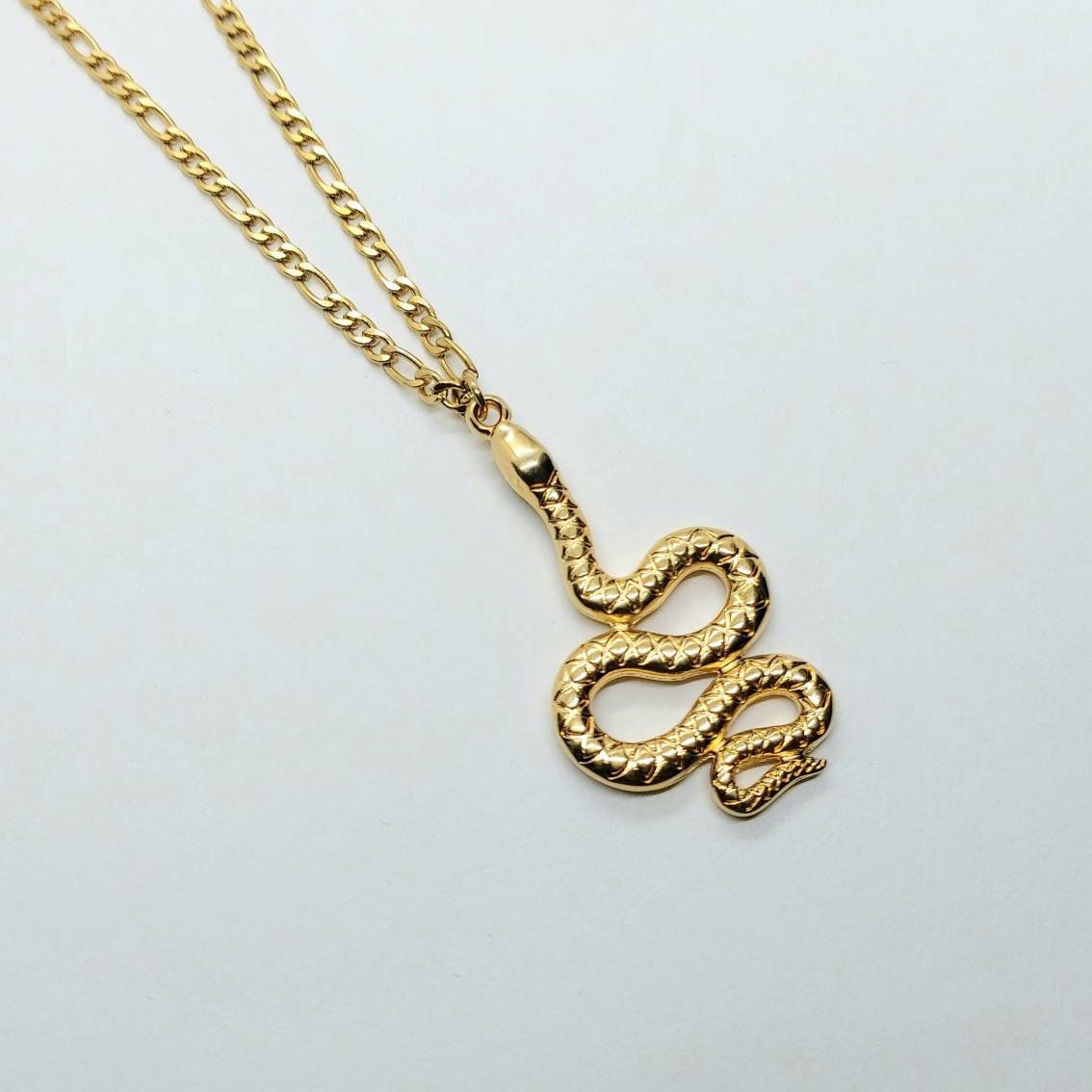 Gold Snake pendant, snake necklace , snake chain necklace, Snake jewelry, Animal necklace, 24k gold filled necklace, bohemian necklace gold