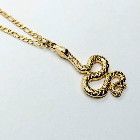 Gold Snake pendant, snake necklace , snake chain necklace, Snake jewelry, Animal necklace, 24k gold filled necklace, bohemian necklace gold