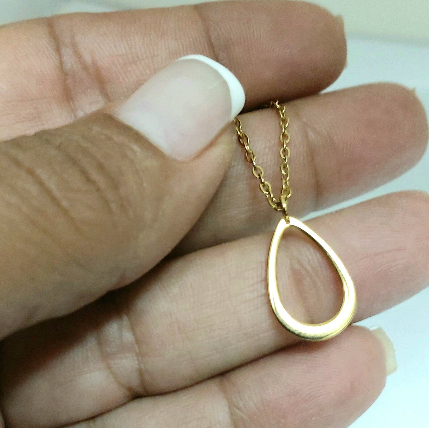 Dainty gold necklace , drop necklace , minimalist necklace , layering necklace , simple necklace , necklace for mom , gold drop necklace