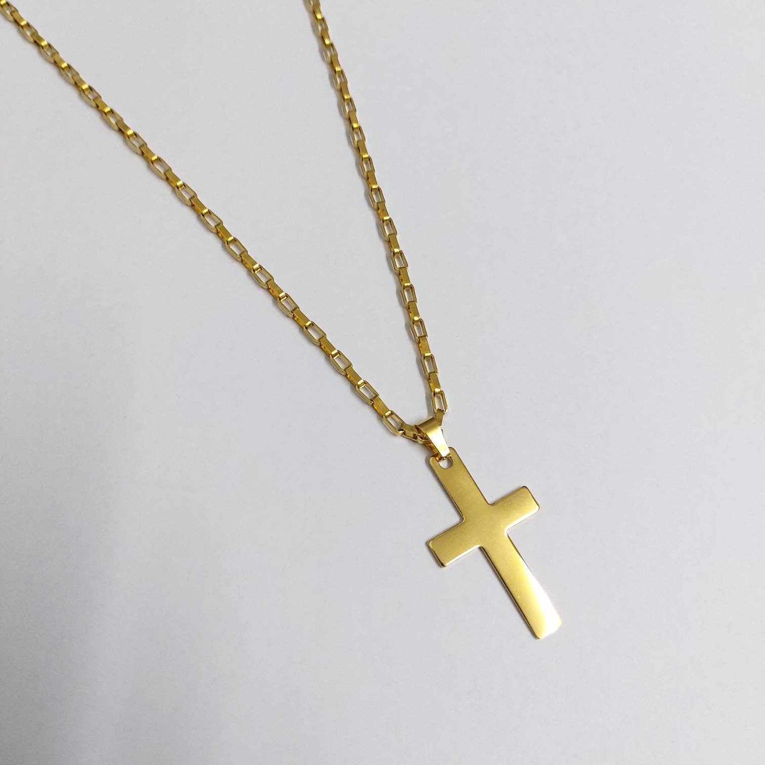 Cross necklace , gold cross necklace , Orthodox cross necklace , gold plated cross necklace , cross necklace women , cross pendant