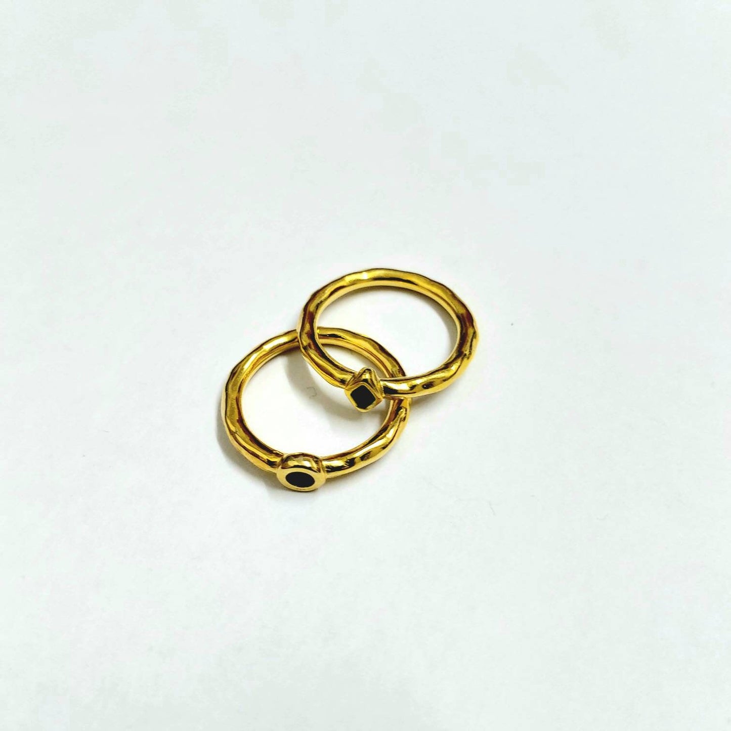 Gold pinky ring , custom color enamel ring , small finger ring , Stacking ring , minimalist ring for the pinky finger , gold toe ring