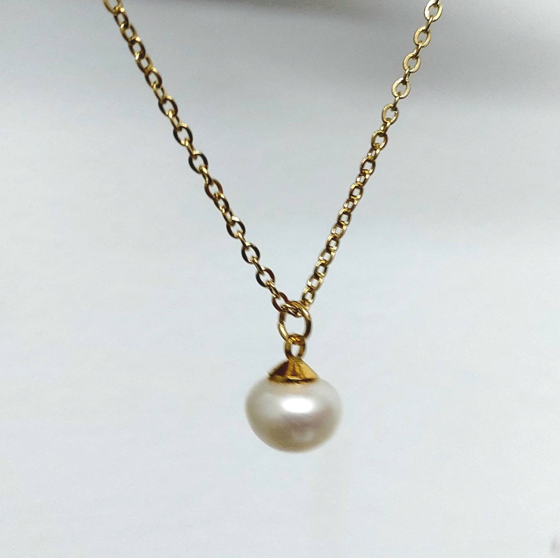 Pearl necklace , real pearl necklace , bridal necklace , freshwater pearl necklace , Classic pearl necklace , vintage style pearl necklace