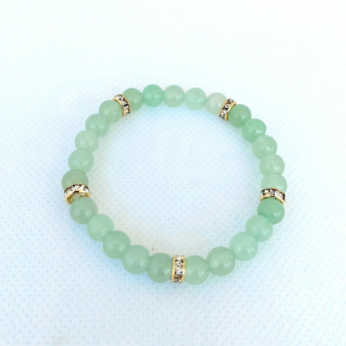 Green Aventurine Heart Chakra bracelet , Healing bracelet , Gemstone beads bracelet , Aventurine beads string bracelet , Natural Aventurine