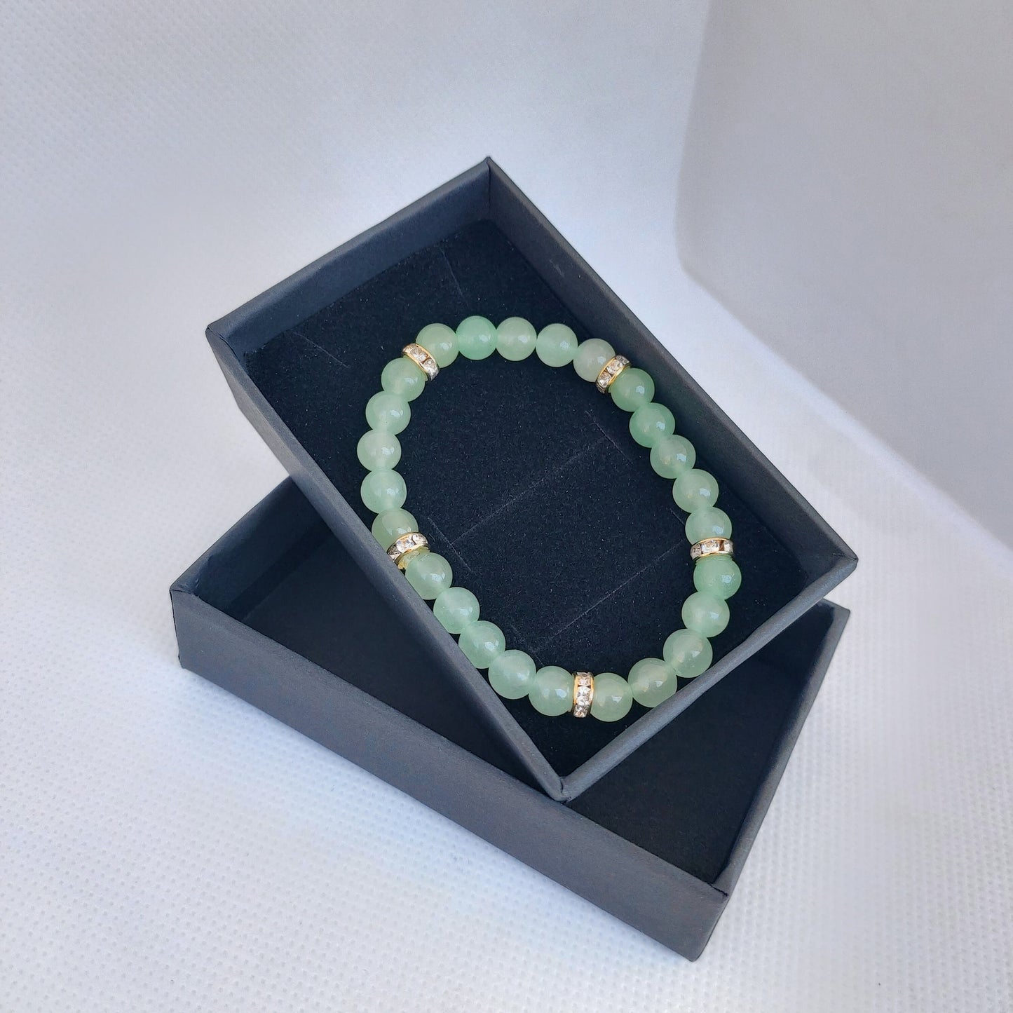 Green Aventurine Heart Chakra bracelet , Healing bracelet , Gemstone beads bracelet , Aventurine beads string bracelet , Natural Aventurine