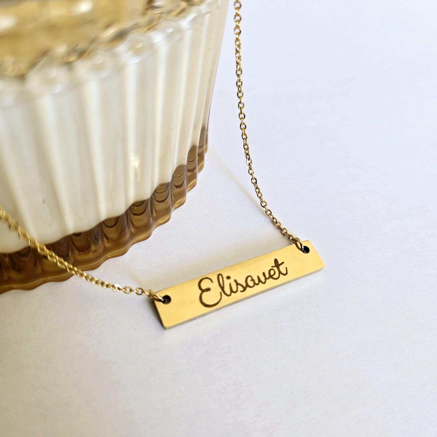 Custom name plate necklace , personalized name necklace gift for mom , minimalist custom name jewelry , personalized gift for her