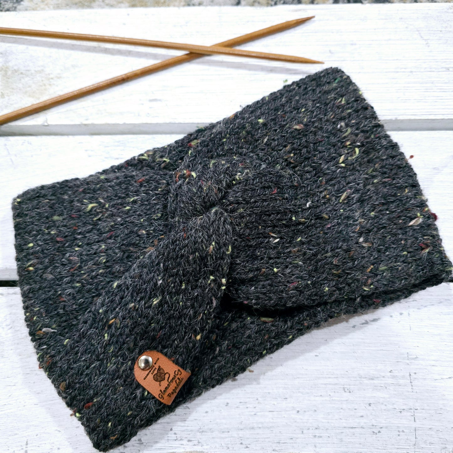 Wide twisted headband earwarmer