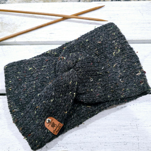 Wide twisted headband earwarmer